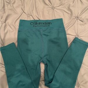 Calvin Klein Teal high waisted Leggings